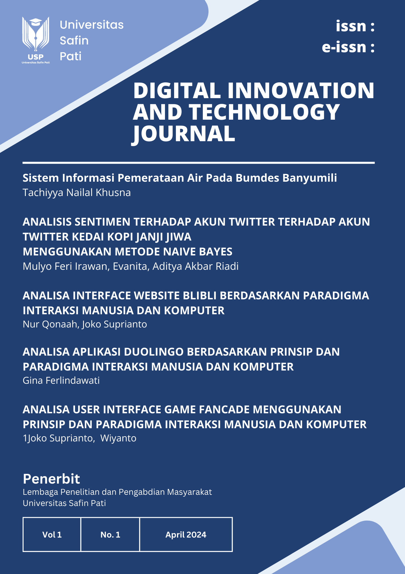View Vol. 1 No. 1 (2024): Volume 1_Number 1_Desember 2024